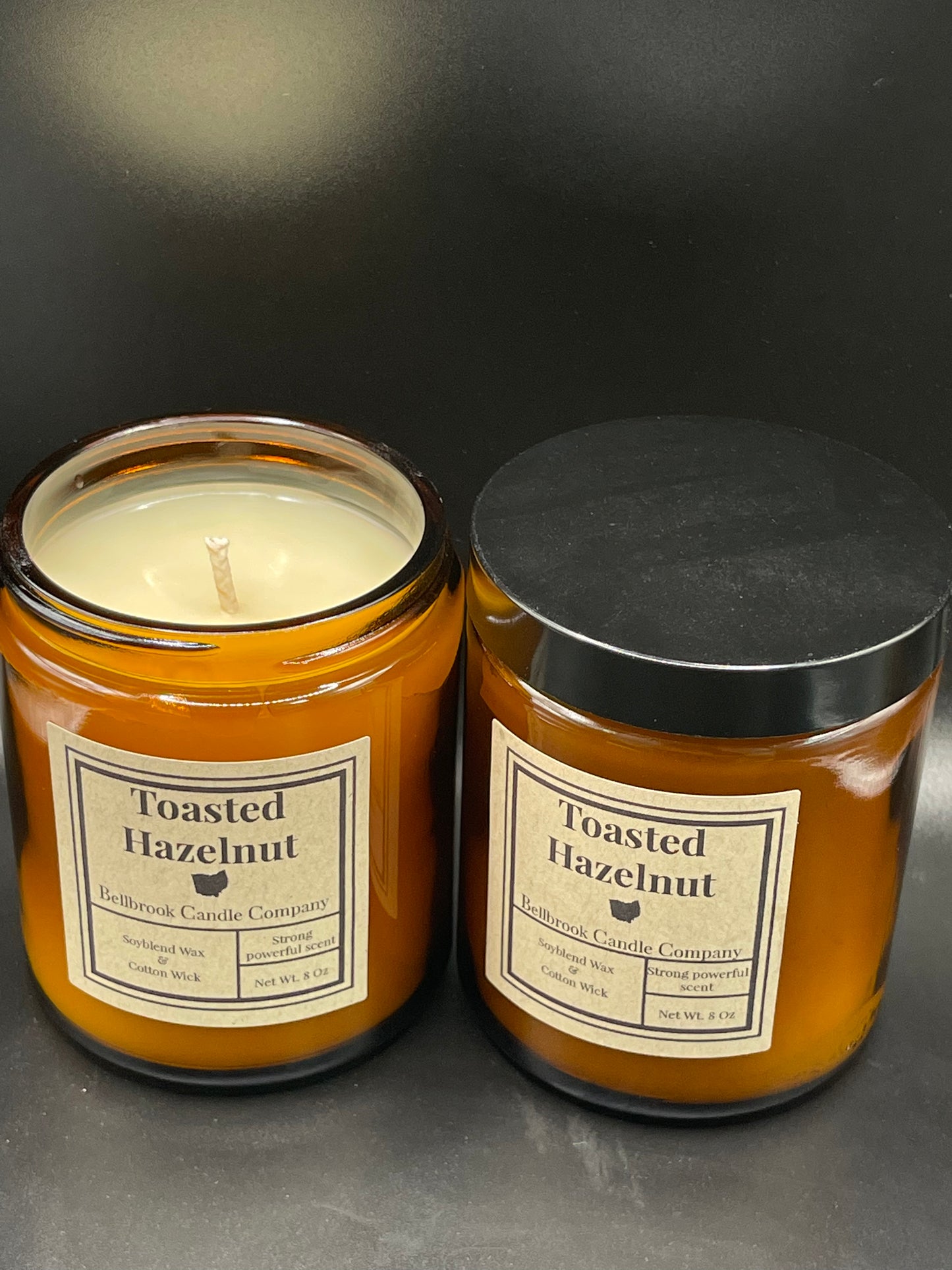 Toasted Hazelnut 8oz Single Wick Candle