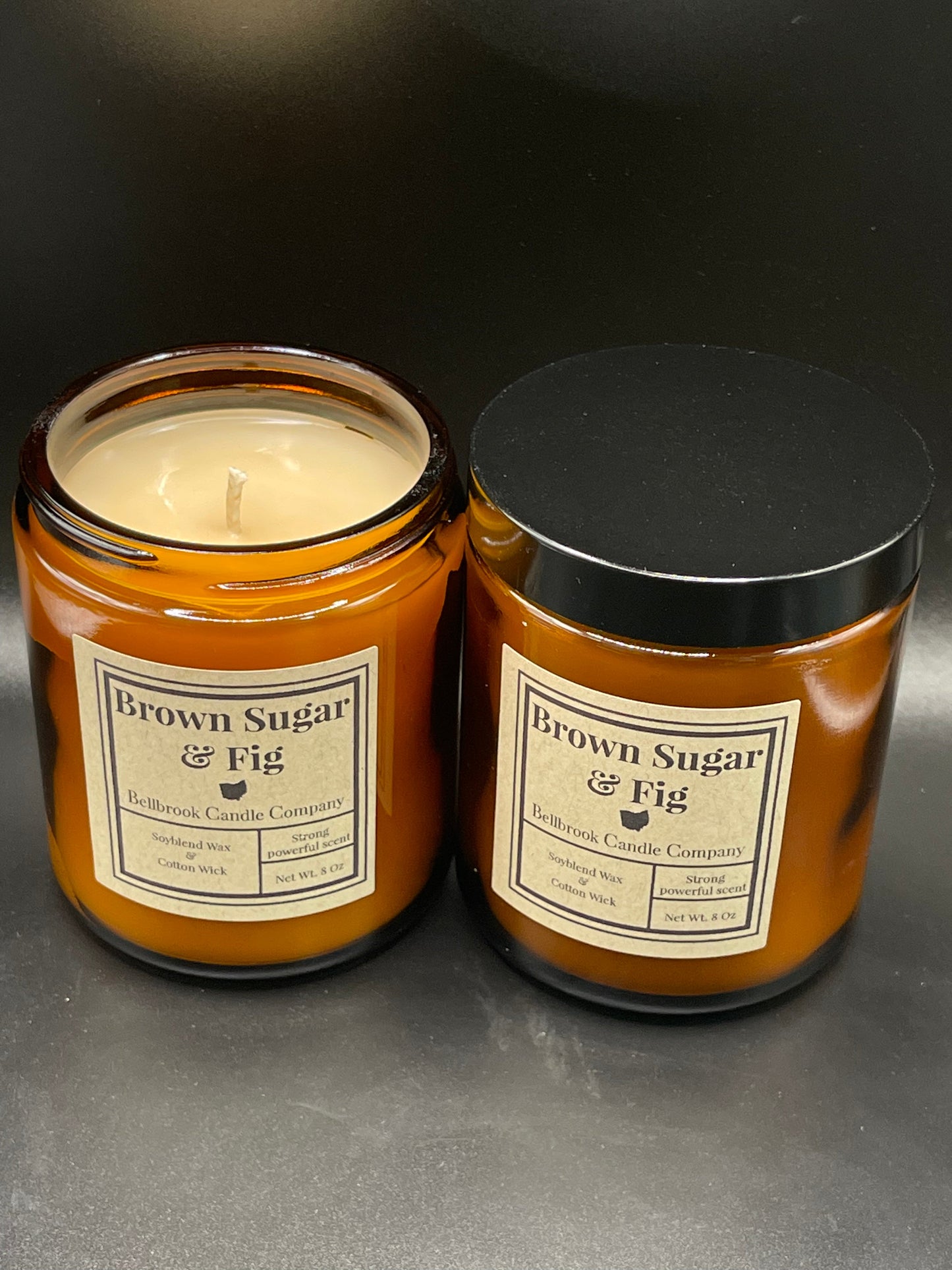 Brown Sugar & Fig 8oz Single Wick Candle