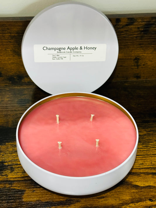 Champagne Apple & Honey 19oz 4 Wick Candle