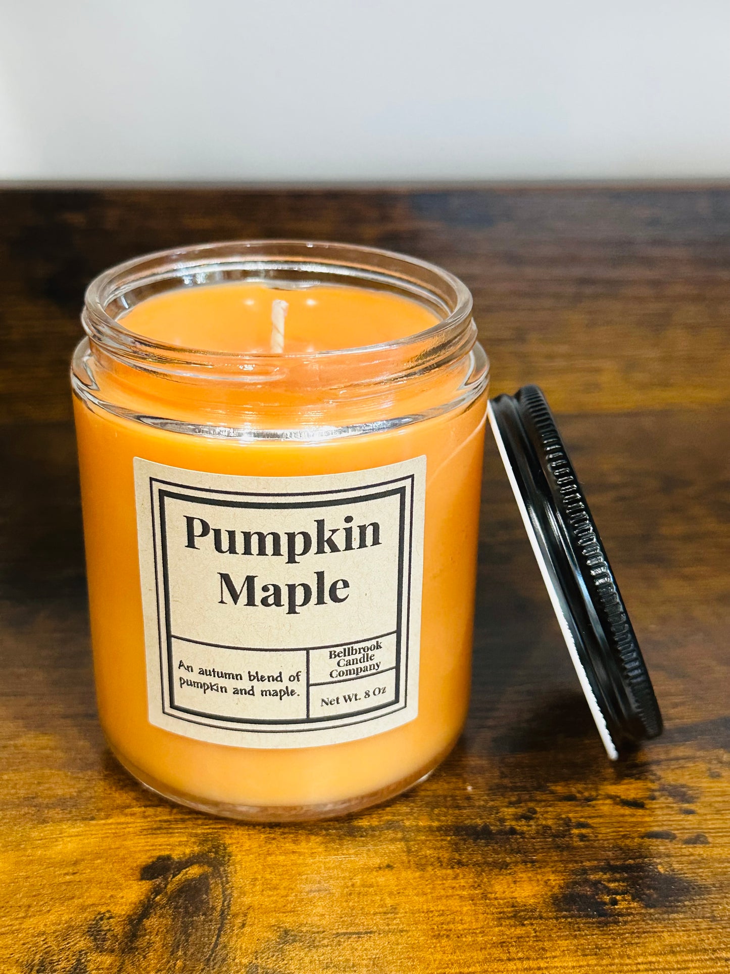 Pumpkin Maple 8oz Single Wick Candle