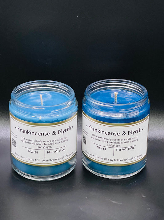 Frankincense & Myrrh 8oz Single Wick Candle