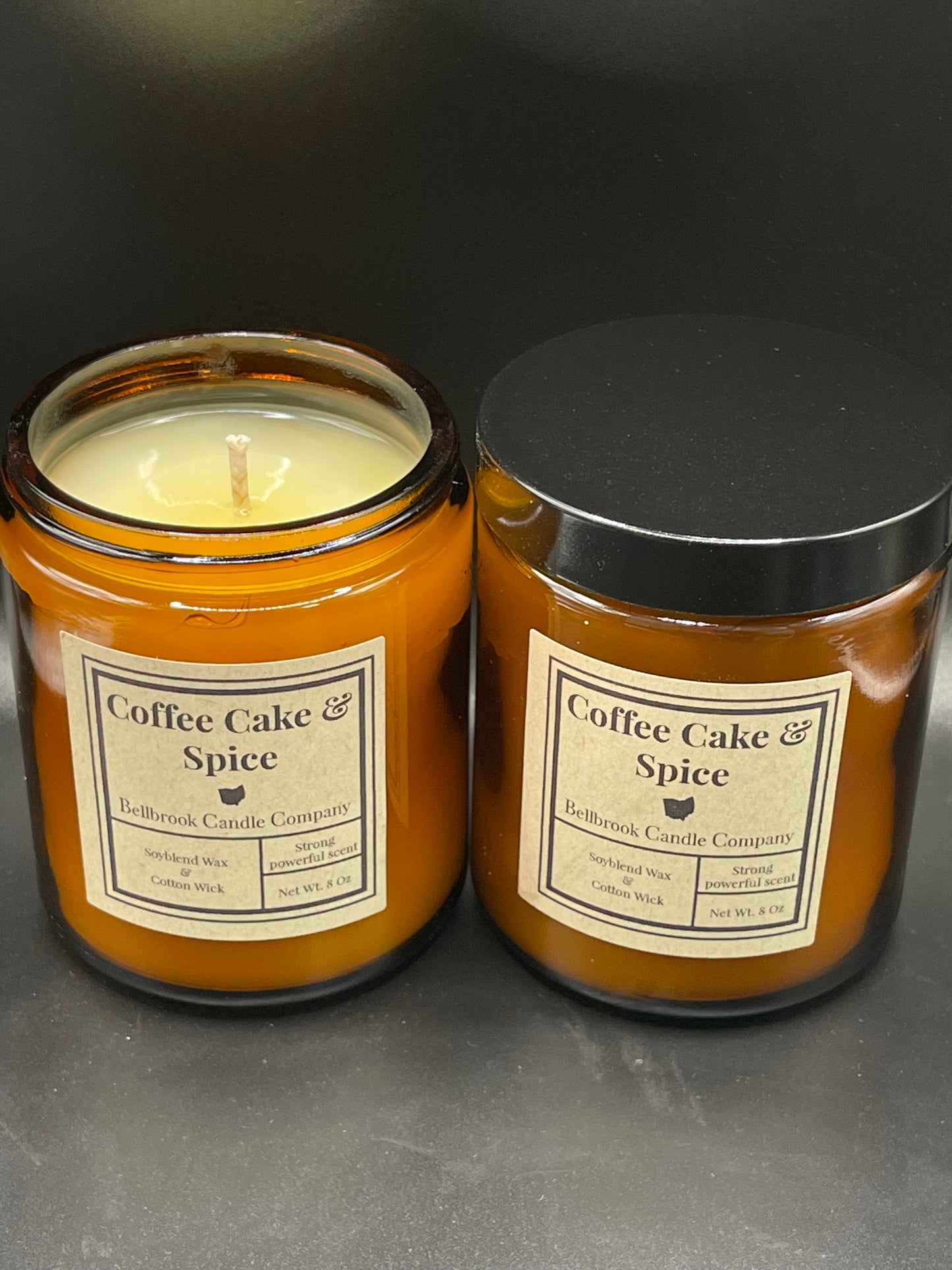 Coffee Cake & Spice 8oz Single Wick Candle