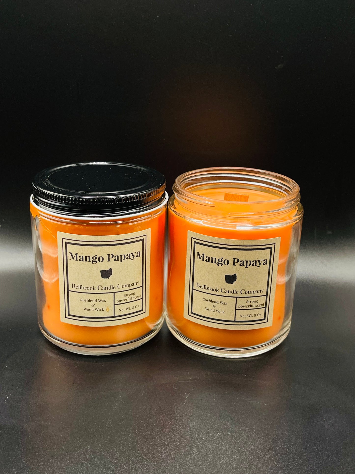Mango Papaya 8oz Single Wick Candle